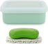 Leak Proof Travel Soap Case, Silicone Soap Container with Drainage Layer, Shatterproof Holder for Travel, Camping, Gym