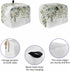 Sage Green Leaves 4 Slice Toaster Cover Small Appliance Cover Toaster Dustproof Fingerprint Protectors Machine Washable, Spring Eucalyptus Gold Watercolor