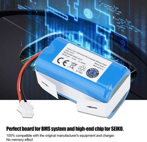 Zopsc 14.8V 2800Mah High Capacity Replacement Lithium-ion Battery for Ecovacs N79S Robot Vacuum Cleaner