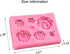 SaSa Design Rose Silicone Mold, Small Soap Clay Fimo Chocolate Baking Tool for Cake Decoration
