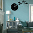 The Geeky Days Magic Flying Angry Fantasy Dragon Wall Clock, Abstract Gothic Fairytale Quartz Analog Decorative Watch