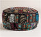 Sophia-Art Indian Embroidered Patchwork Cover Indian Decorative Comfortable Floor Cotton Cushion Ottoman