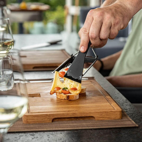 Boska Milano Raclette Grilling Set - Partyclette To Go Set for Cheese, Meat, Fish, and Vegetables, Portable