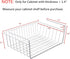 Tebery 2 Pack White Under Shelf Wire Basket, Hanging Storage Baskets for Kitchen Pantry Desk Organizer