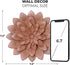 Everydecor Succulent Metal Flowers Wall Decor, Pink Hand Painted 3D Flower Art for Indoor & Outdoor Use