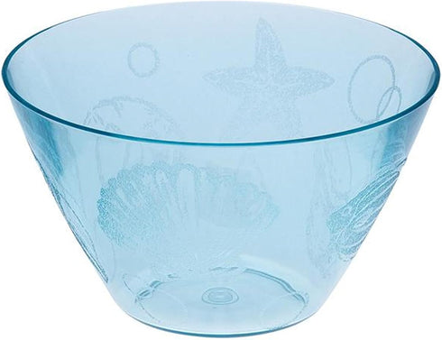 AC-2407B Ocean Design Teal Blue 4 x 5.75 Acrylic Small Bowl by Leadingware