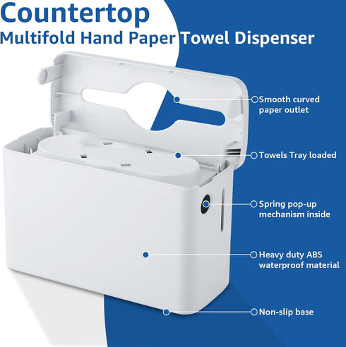 Countertop, Commercial Paper Towel Dispenser Multifold Trifold Paper Towel Holder, Hand Towel Dispenser, Paper Towel