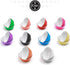 qiqee 500pcs Foil Cupcake Liners - Standard Size Thick & Sturdy Baking Cups in 10 Colors