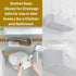 SUNFICON Adhesive Shower Caddy, Wall Mounted Bathroom Shelf Organizer with 2 Clear Adhesives for Shower Room