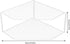 2-Tier Countertop MAGICLULU Corner Storage Shelf, Plate Organizer for Cabinet Corner Stand Rack Shelf Storage