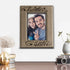 BELLA BUSTA Brother and Sister Photo Frame, Sibling Gift, Christmas Gifts for Parents - Engraved Leather Picture Frame