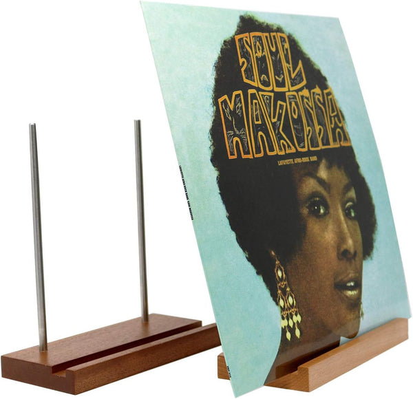 Big Fudge Wooden Record Holder Stand for Vinyl Records, Now Playing Display Stand for Special LP Albums
