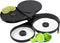 3 Tier Bar Glass Rimmer, Margarita Cocktail Salt and Sugar Rimmer, Bartender Tool (BLACK)