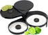 3 Tier Bar Glass Rimmer, Margarita Cocktail Salt and Sugar Rimmer, Bartender Tool (BLACK)