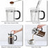 French Press Coffee Maker, 34oz 304 Stainless Steel with 2 Filters, Heat Resistant Borosilicate Glass, BPA Free