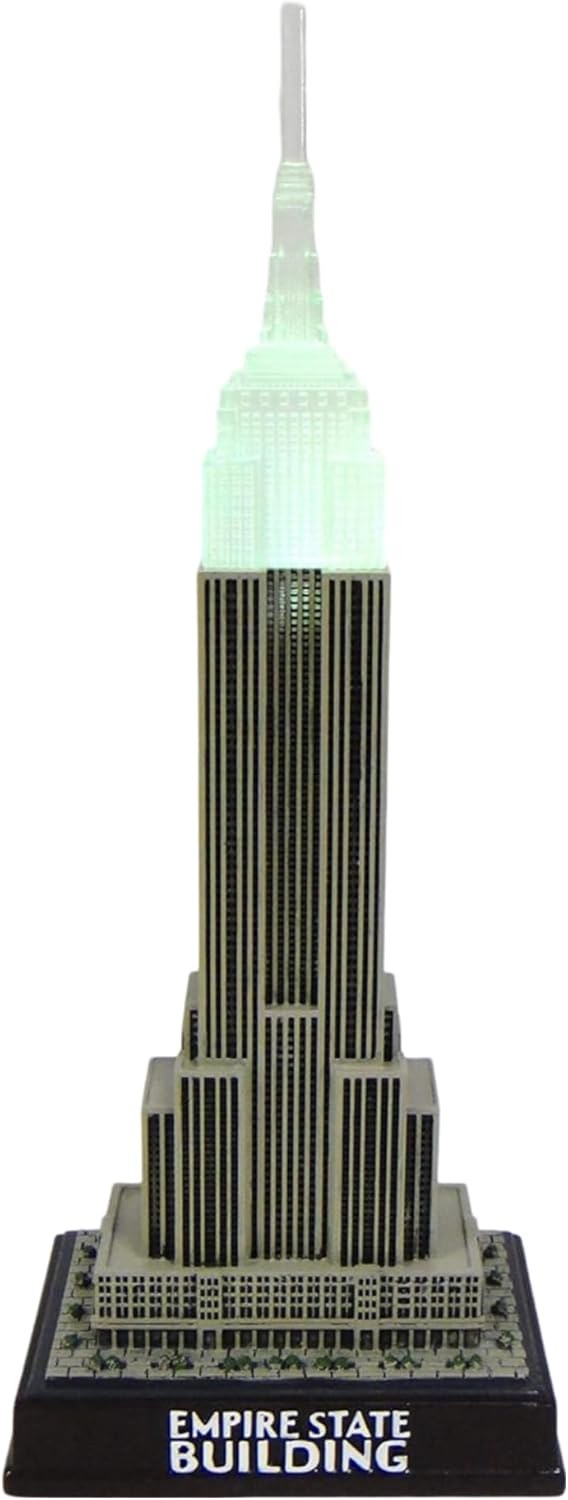 ZIZO New York Breath Taking Empire State Building Replica LED Light up 10" NYC Souvenir Decoration