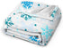Perinsto 80"X60" Christmas Winter Snowflakes Throw Blanket Ultra Soft Warm All Season Decorative Fleece Blankets