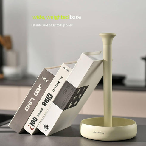 Countertop simpletome Paper Towel Holder Keep It Rolled Up Weighted Base (Matt Cream)