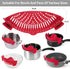 YEVIOR Clip-On Strainer for Pots and Pans, Hands-Free Silicone Food Strainer for Spaghetti, Fits All Bowls and Pots