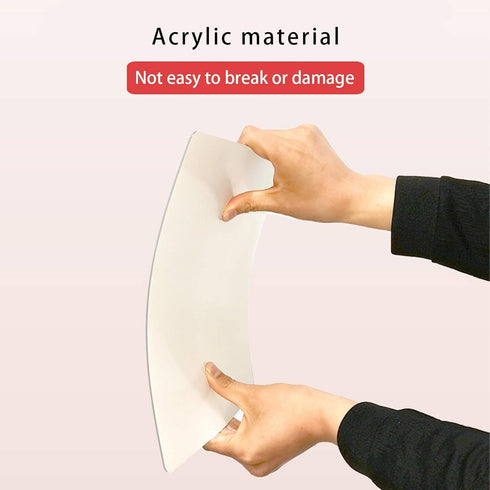 iCAGY Self Adhesive Acrylic Mirror Sheet, 12x12 inch Square Non Glass Sticky Tile, Thickness 0.08in (2mm) for Home Decor