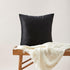 GIGIZAZA Black Velvet Pillow Covers 24x24, Pack of 2 Decorative Square Throw Pillows for Couch