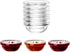 Mini Glass Bowls Set of 6, Small Dipping Bowls for Sauces, Jam, Chutney, Nut Dessert, Ice Cream Sundae Serving Bowls