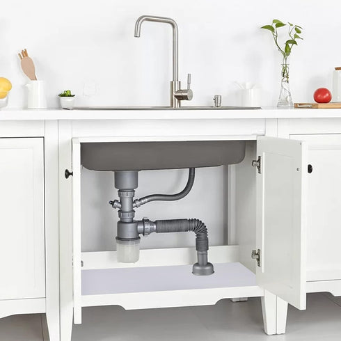 Non-Adhesive Kitchen Shelf Liner Drawer Liners, Waterproof Refrigerator Mats with Strong Durable Kitchen Cabinets Mat