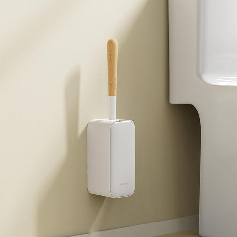 Diveotree Square-1pack) Toilet Cleaner Brush, Toilet Brush and Holder for Dead Corner Cleaning, Wall Mounted Toilet