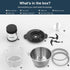 JOYAMI Electric Food Processor with 2 Bowls, Vegetable Meat Grinder, Stainless Steel Blades, 2 Speed Food Chopper