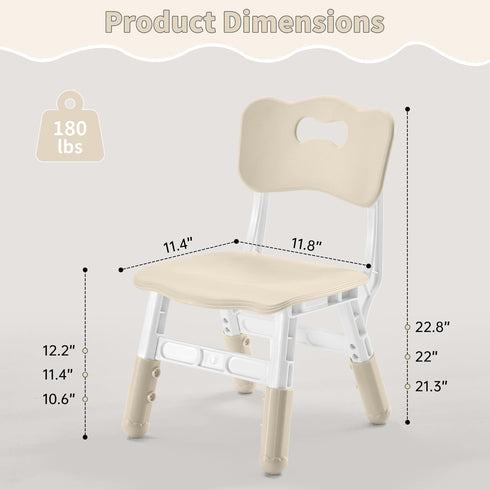 3 2-8, Set (2-Pack) GITAWUSA Adjustable Kids Chair, Level Height Adjustable Child Chair, Toddler Chairs for Children