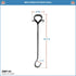 DMP-04 Wrought Iron Damper Pull