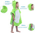 LOLANTA Baby Boys Dinosaur Hooded Bath Towels, 100% Cotton Beach Towel Poncho for Toddlers (Green#B, 1-3T)