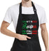 Chef Apron for Men - Funny Pizza Apron, Italian Gifts for Women, Kitchen BBQ Grill Dad Mom