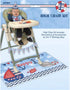 Unique Party 58177 1st 4pc, 2.66' Unique Nautical Boys Birthday High Chair Decoration Kit