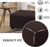 Flamingo P High Elasticity Furniture Protector Stretch Jacquard Universal Ottoman Cover, Easy Fitted Oversized Storage