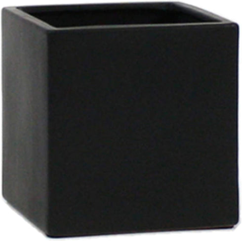 WGV Ceramic Cube Vase, 3" Width x 3" Height - Elegant Modern Small Square Floral Planter