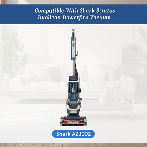 Shark AZ3002 Filters for AZ3000 AZ3000W Stratos DuoClean PowerFins Vacuum, 4 Post-Motor Filters, 8 Foam Filters