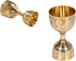 Engraved Brass Jigger Shot Glass - 30/60 ml Peg Measure