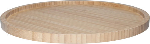 Plutreas Bamboo Lazy Susan Turntable for Cabinet or Table (10 inch)
