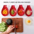 Nihow Ceramic Spoon Rest 4 Inch, Heat Resistant Utensil Holder for Kitchen Counter, Dishwasher Safe (Red)
