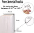2 Pack Extra Large Hanging Crystal Clear Over Door Shoe Organizers, Closet Shoe Rack with 12+6 Pockets, 8+8 Hooks, White