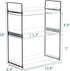 NPPLUS Bathroom Countertop Organizer, 3 Tier Metal Vanity Shelf, Matte Black Under Sink with Acrylic Tray for Makeup