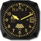 Trintec Vintage Altimeter Altitude Wall Clock, 6.5 Square, 9060V