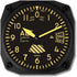 Trintec Vintage Altimeter Altitude Wall Clock, 6.5 Square, 9060V