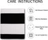 IOHOUZE 2x4.3 Black White Striped Rug, Washable Front Door Mat for Outdoor and Indoor Decor