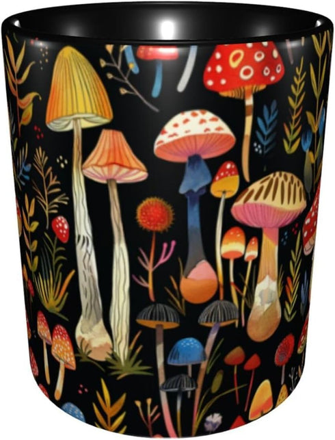 11 Oz Yrebyou Mushroom Coffee Mug for Women Ceramic Tea Cup Novelty Mugs for Office Home Kitchen