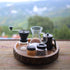 Manual Coffee Grinder Set by Mixpresso, Hand Coffee Mill with Conical Burr, 2 Glass Jars & Brush