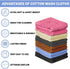 QUBA LINEN 100% Set 24 Packs 12x12 Inches Cotton Washcloth Soft, Absorbent Face Towels for Bathroom & Gym Use Reusable
