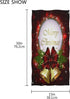 Pfrewn Christmas Bells Bow Hand Towels 16x30 in Red Snowflakes for Bathroom Decor