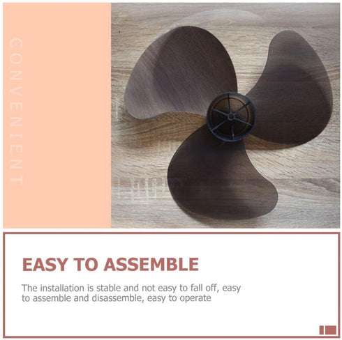 DOITOOL Plastic Fan Blade Replacement, 3 Leaves Universal Household Standing Fan Blades, 16 Inch